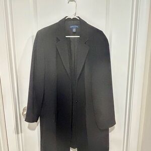Charter Club Black Trench Coat